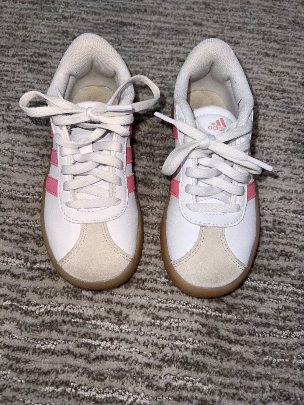 Adidas VL Court 3.0 Sneaker - Kids Pink Stripe
